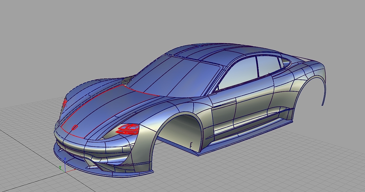 Porsche-Mission-E纯效果图Alias建模教程（图ZOTM3OTYyMDA=） - 机械/交通 - 站酷设计师Adleyou原创素材 - 站酷ZCOOL