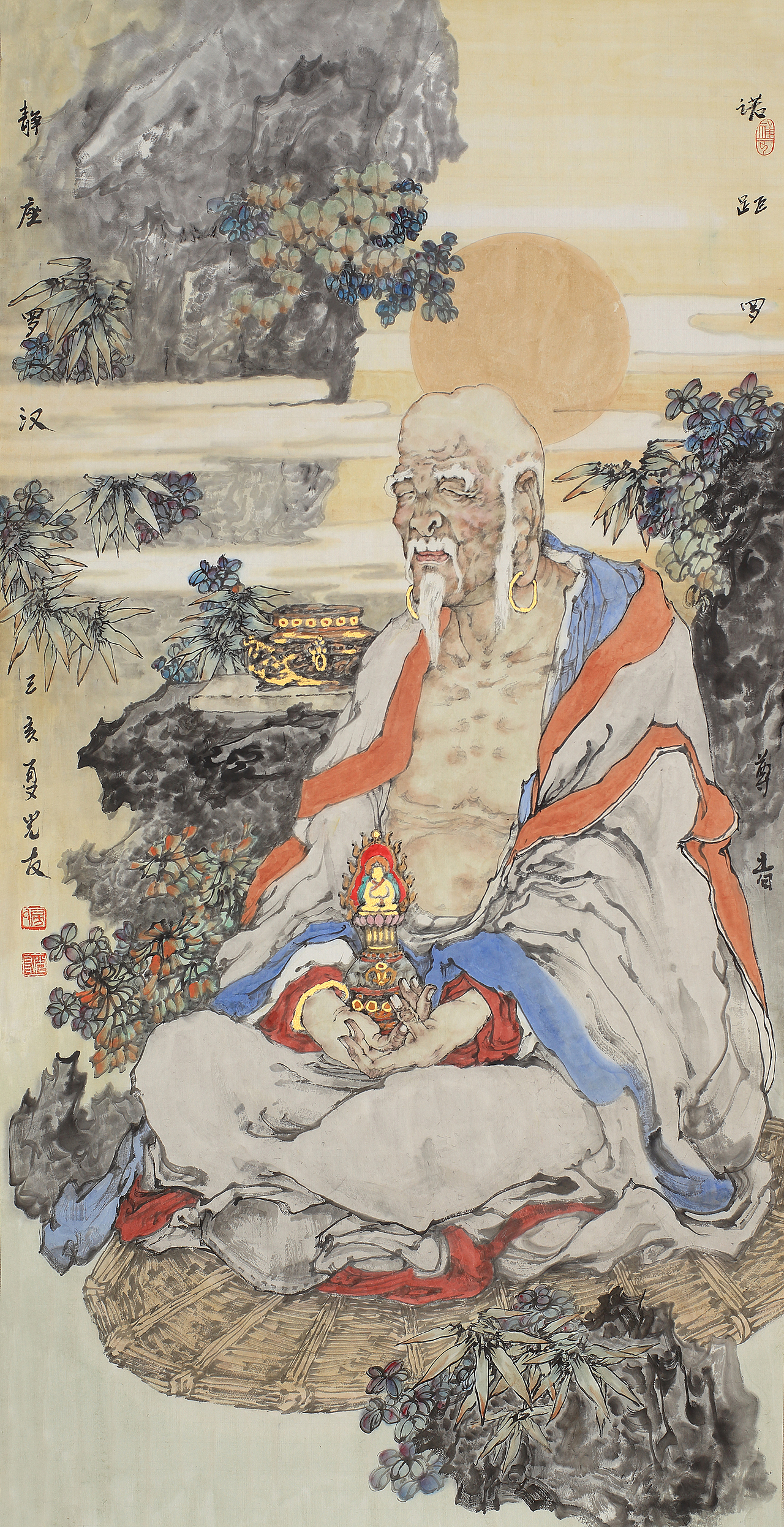 房全友中国画十八罗汉欣赏