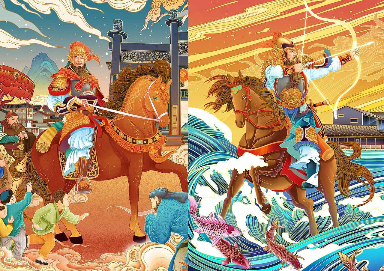 钱王故事射箭海龙《盲人摸象》绘本565林啊馒绘本172言之午林啊馒林啊