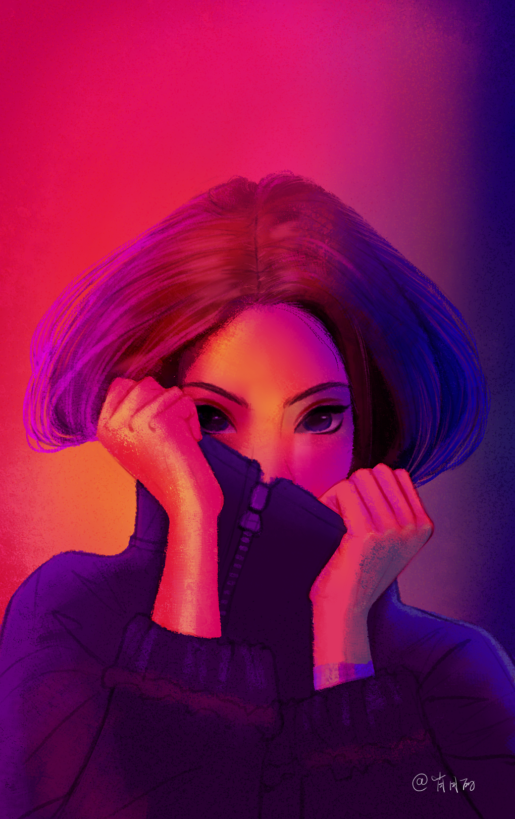 插画女孩（图ZMjY4OTMxMTcy） - 创作习作 - 站酷设计师大树晚风原创素材 - 站酷ZCOOL