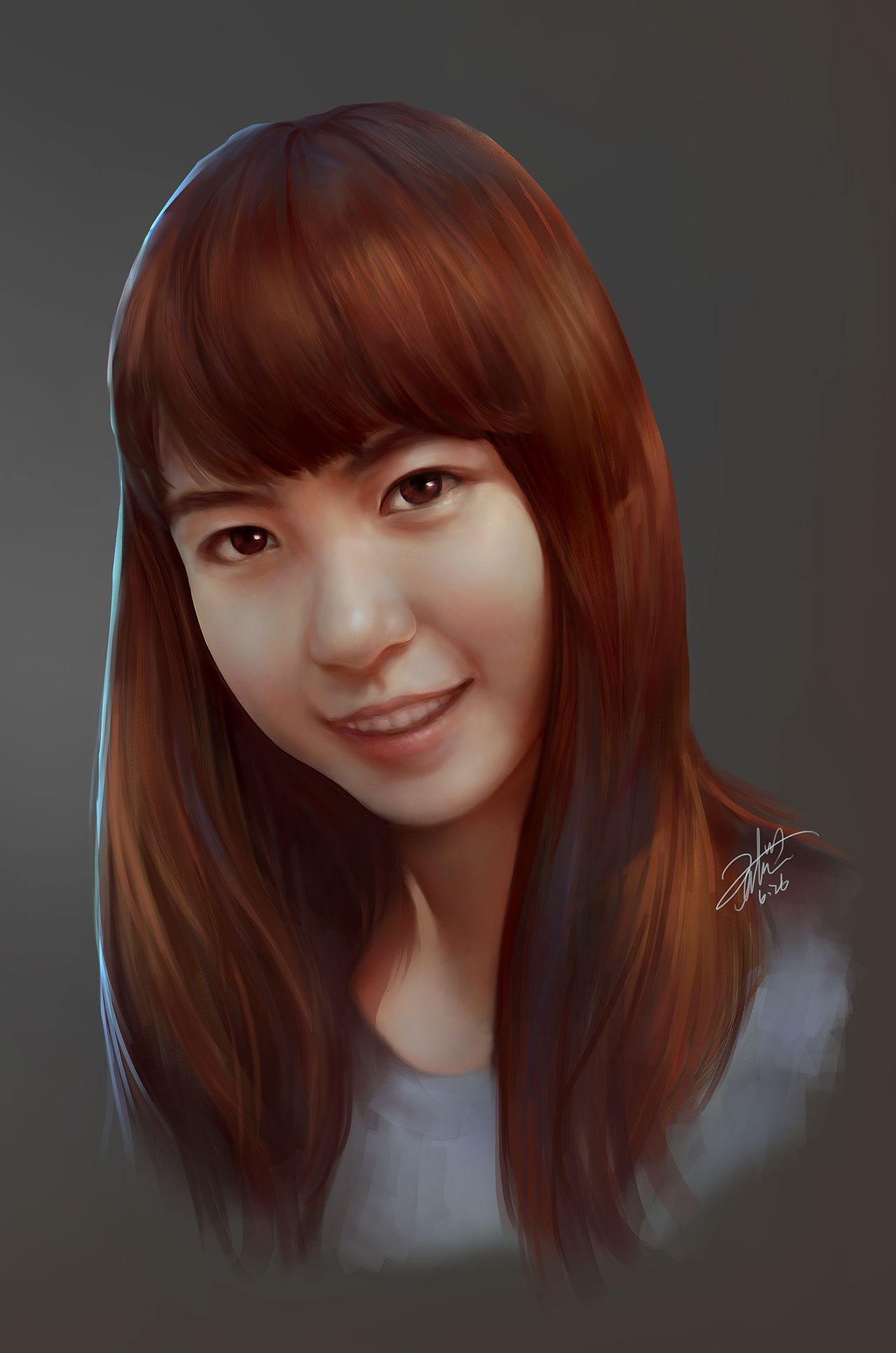 肖像-女生|插画|插画习作|JOaH啊凯 - 原创作品