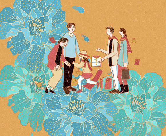 新年插画（图ZMTA1MDQwMzU2） - 商业插画 - 站酷设计师Sofia想航海原创素材 - 站酷ZCOOL