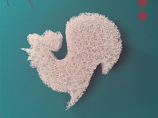 原创C4D新年海报