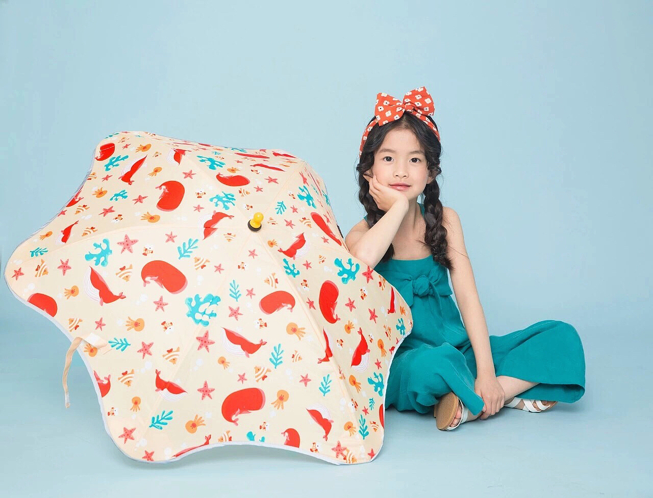 与MYFUN 沐枫合作的儿童伞插画设计（图ZMTE0ODE0MTU2） - 商业插画 - 站酷设计师孢子菌原创素材 - 站酷ZCOOL