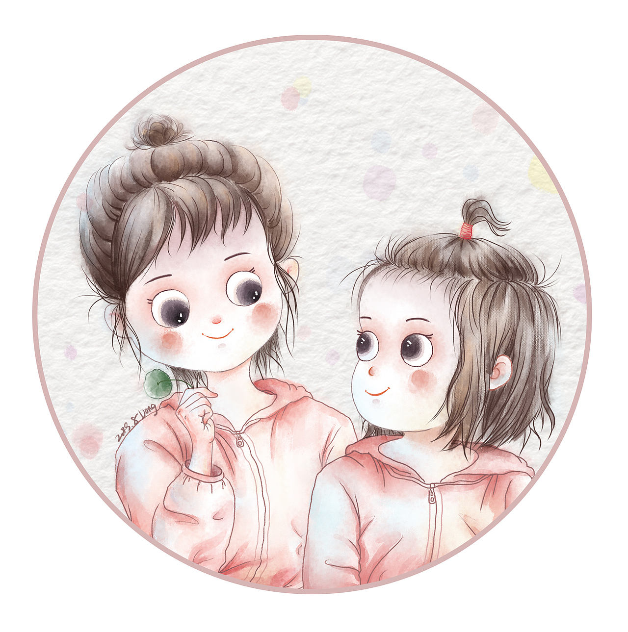 手绘水彩风小孩头像（图ZMTcyMjg0NjAw） - 儿童插画 - 站酷设计师坤坤插画原创素材 - 站酷ZCOOL