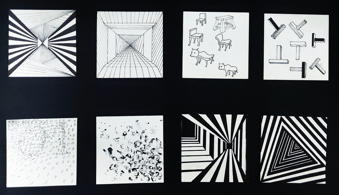 设计学类19-6班 骨骼练习 构成作业