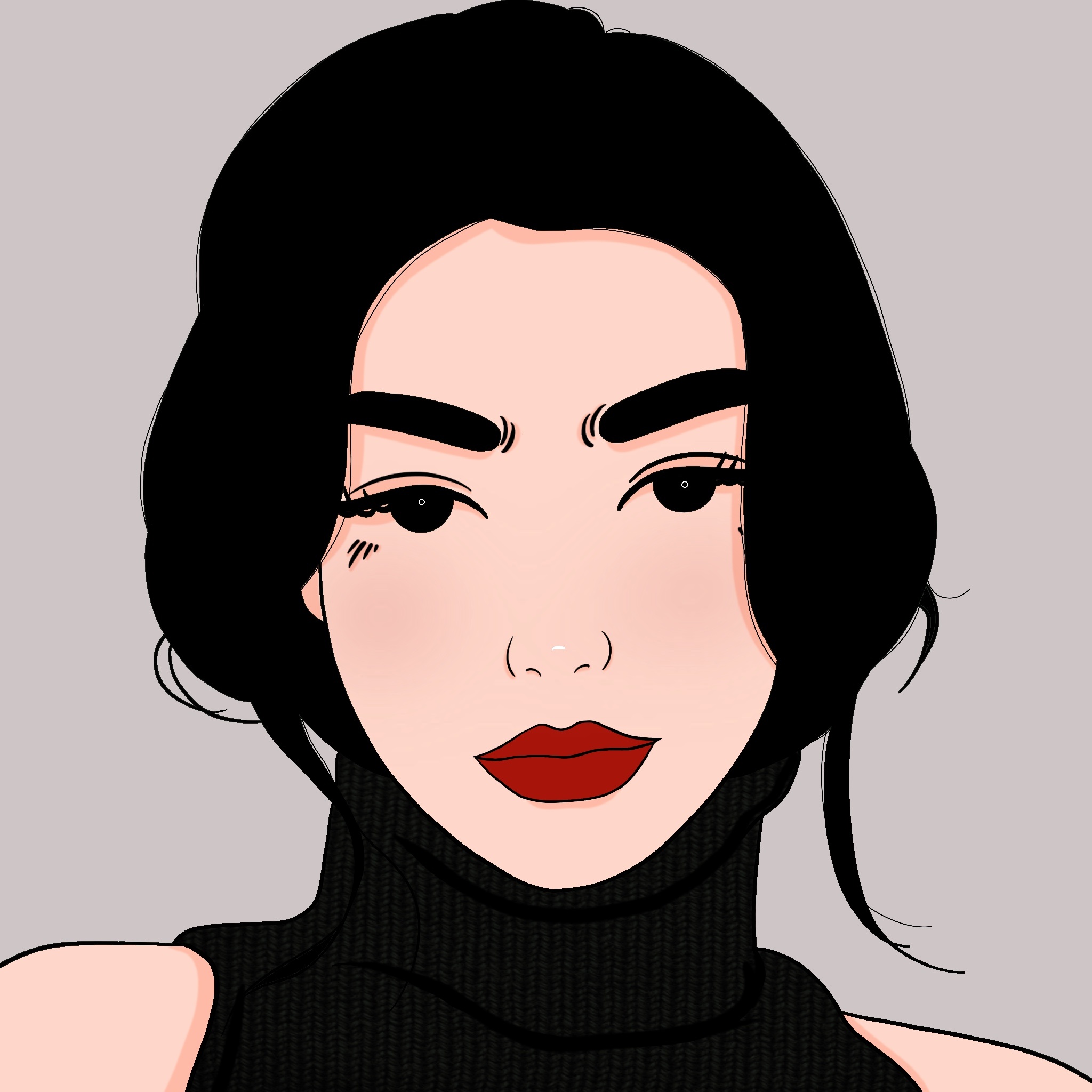 今日份分享扁平风头像|插画|艺术插画|joycelalala - 原创作品 - 站酷