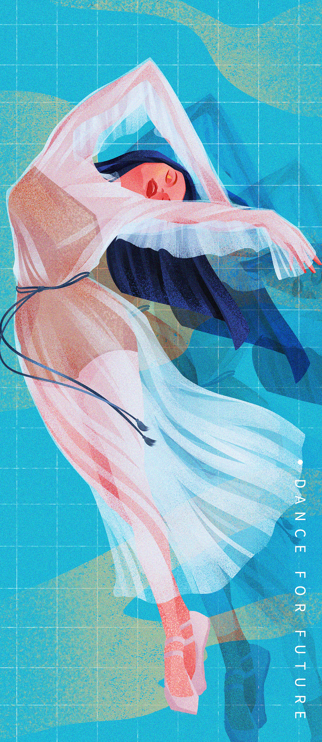 #华为主题大赛#舞出新未来（图ZMTYxOTQ5OTQw） - 商业插画 - 站酷设计师Kim__z原创素材 - 站酷ZCOOL