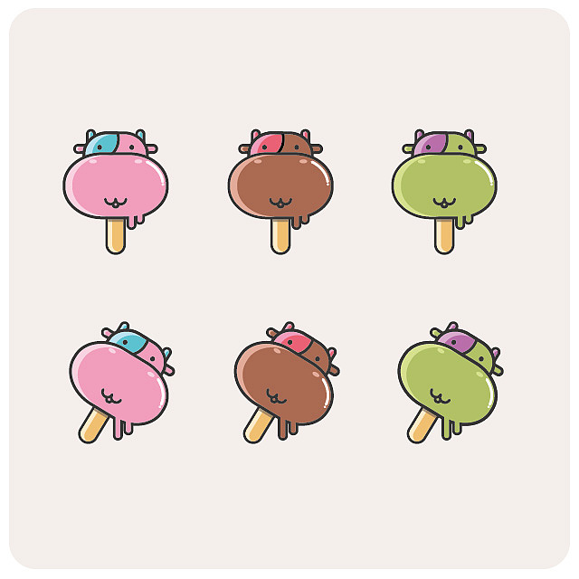 冰激凌牛牛（图ZNzI2ODg2MjA=） - 动效设计 - 站酷设计师ZEROTHREE原创素材 - 站酷ZCOOL