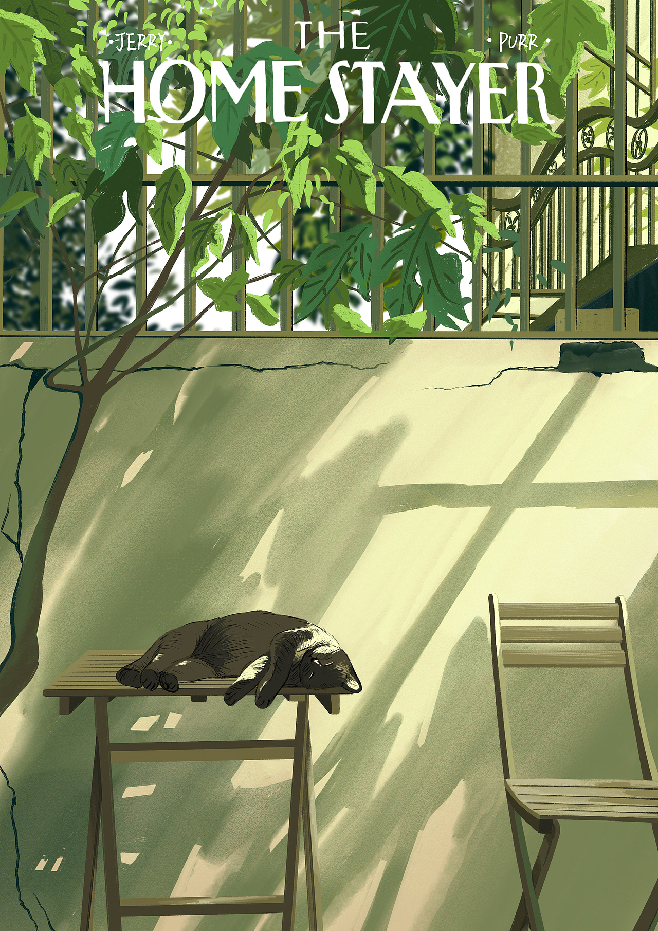 疫情“居家者”- The Home Stayer（图ZMjkzNzA5OTMy） - 艺术插画 - 站酷设计师llJerry原创素材 - 站酷ZCOOL