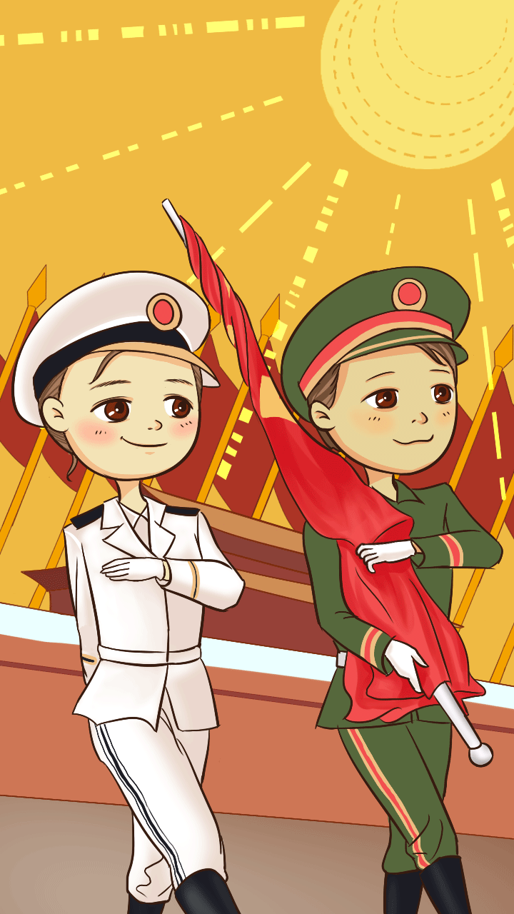 国庆节插画（图ZMzQzMTY5Njg=） - 创作习作 - 站酷设计师iJuventini原创素材 - 站酷ZCOOL