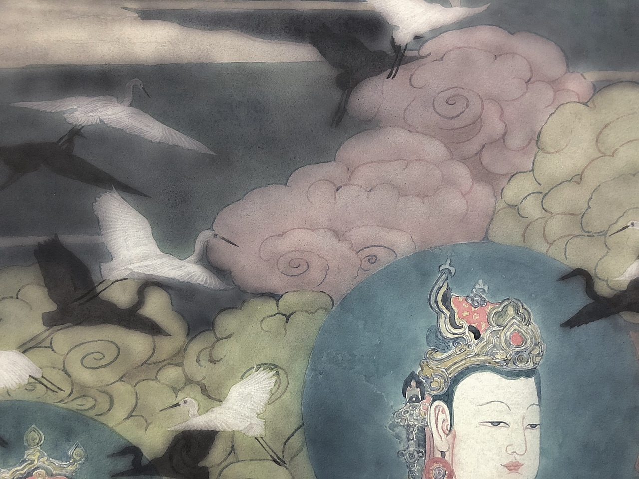 水彩《此间飞鸟》（图ZMTE0MzIzNDg0） - 绘画 - 站酷设计师Yfan水彩原创素材 - 站酷ZCOOL