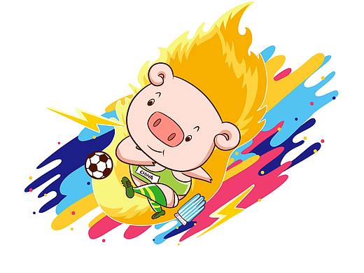 还是猪年嘛~健康运动猪,美味放心肉~(开玩笑啦)