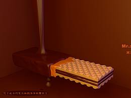 一周一练c4d巧克力效果练习