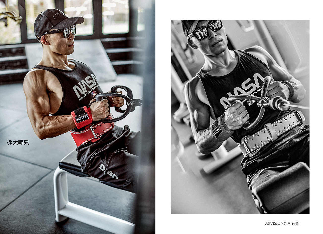 大师兄mb运动model个性护膝