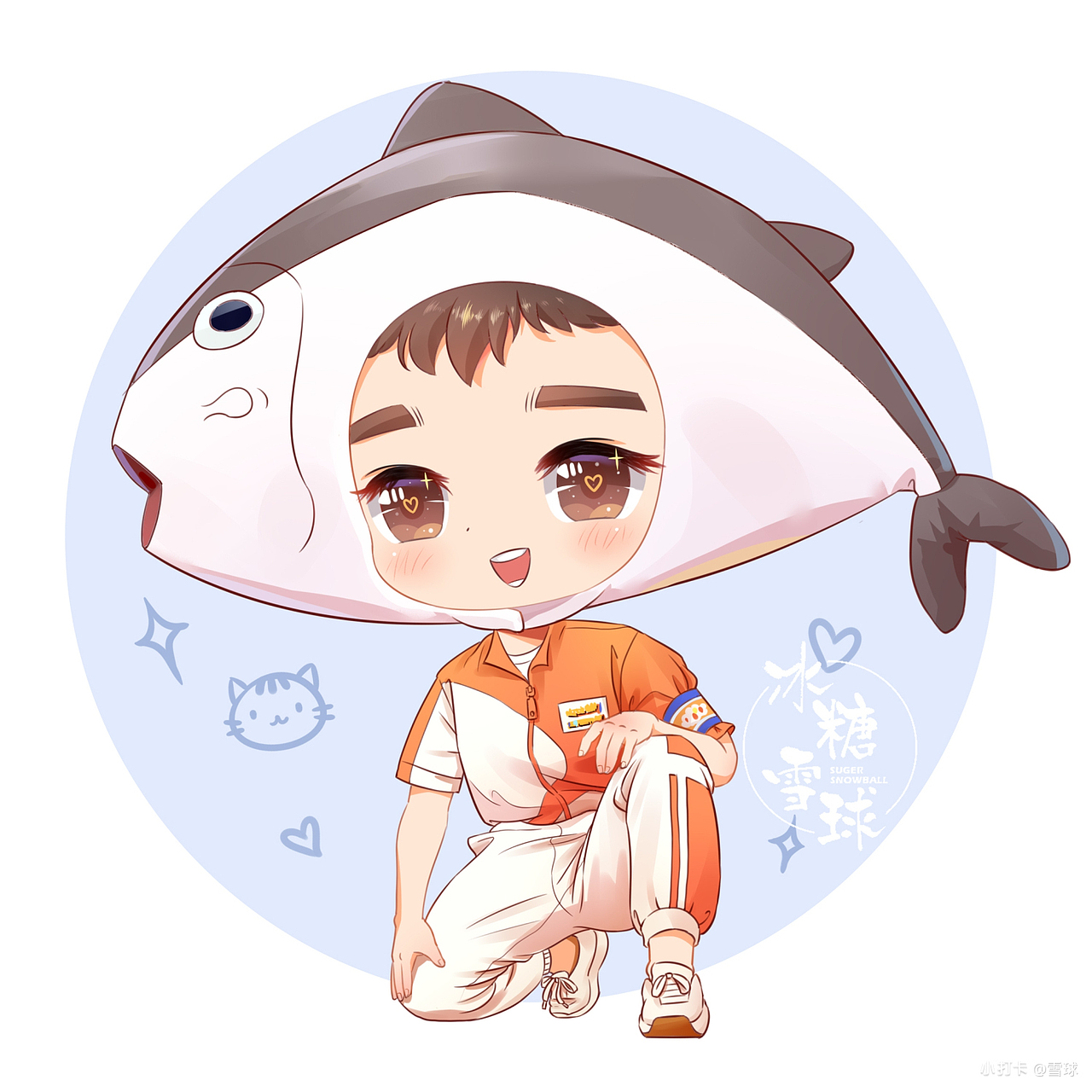 柴郡猫Q版（图ZMjY1NzU0ODE2） - 创作习作 - 站酷设计师冰糖雪球原创素材 - 站酷ZCOOL