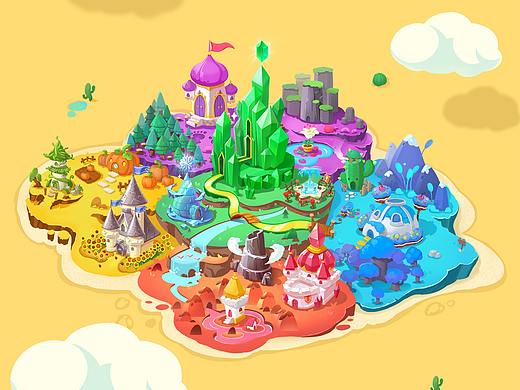 游戏化地图动效（个人主页-ZNDAzNjM0Njg=） - 动效设计 - 站酷设计师贰风原创素材 - 站酷ZCOOL