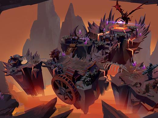 怒火之息地形圖（個(gè)人主頁-ZNDkzNjcwNzI=） - 游戲原畫 - 站酷設(shè)計(jì)師麻浦高辣拳原創(chuàng)素材 - 站酷ZCOOL