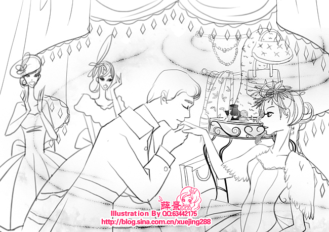 腾讯拍拍——广告分镜《灰姑娘篇》（图ZOTcxNjc4OA==） - 商业插画 - 站酷设计师薛景插画原创素材 - 站酷ZCOOL