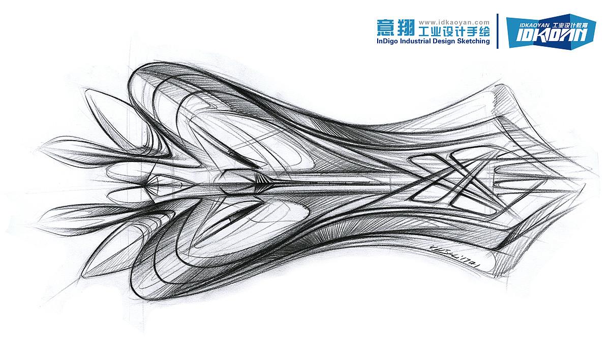 意翔设计艺术中心 意翔工业设计手绘 线稿作品