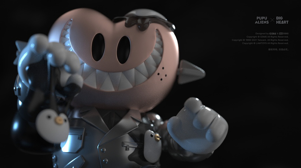 G5M6 | 腾讯PUPU Aliens x BIG HEART联名限量款曝光
