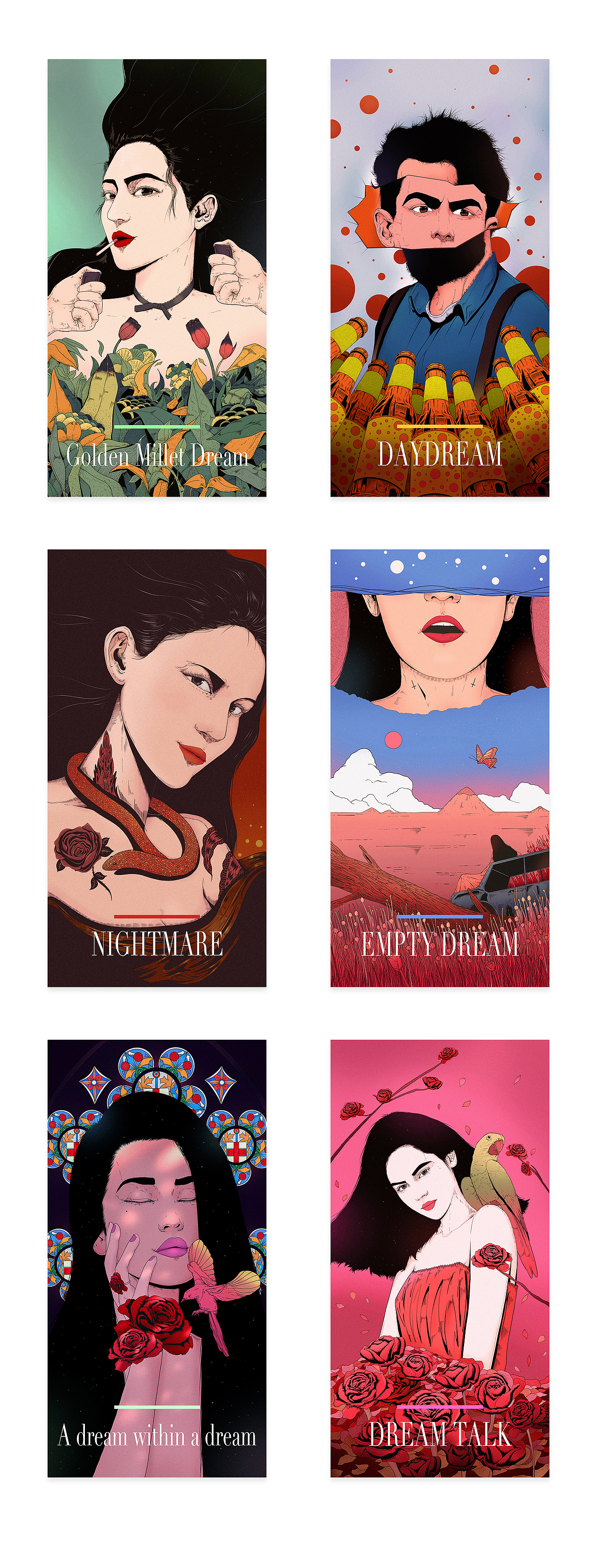 2019插画集合（图ZMTkyNDc3OTE2） - 艺术插画 - 站酷设计师里几原创素材 - 站酷ZCOOL
