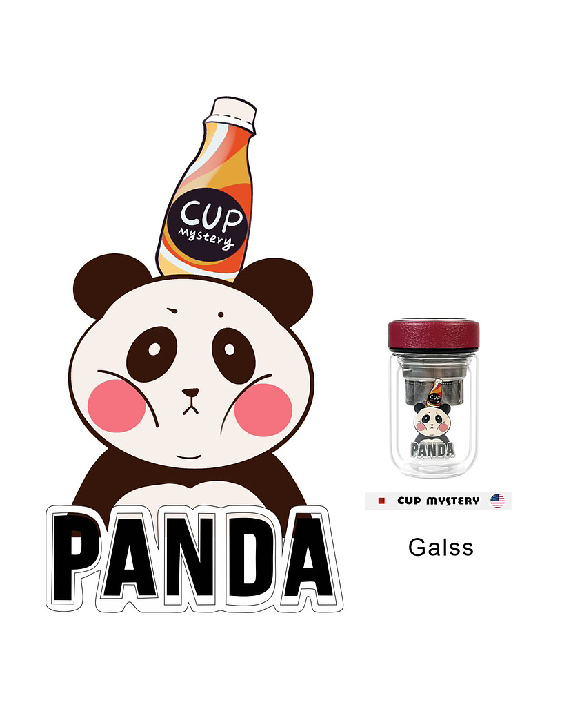 一只爱喝水的熊猫🐼（图ZMzMwNTM5Nzgw） - 商业插画 - 站酷设计师淘小妮和胖熊原创素材 - 站酷ZCOOL