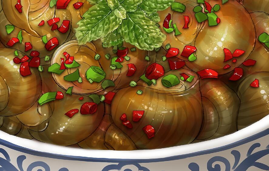 (娃他妈)手绘地方美食——已商用（图ZODA1MzY1ODA=） - 商业插画 - 站酷设计师娃他妈原创素材 - 站酷ZCOOL