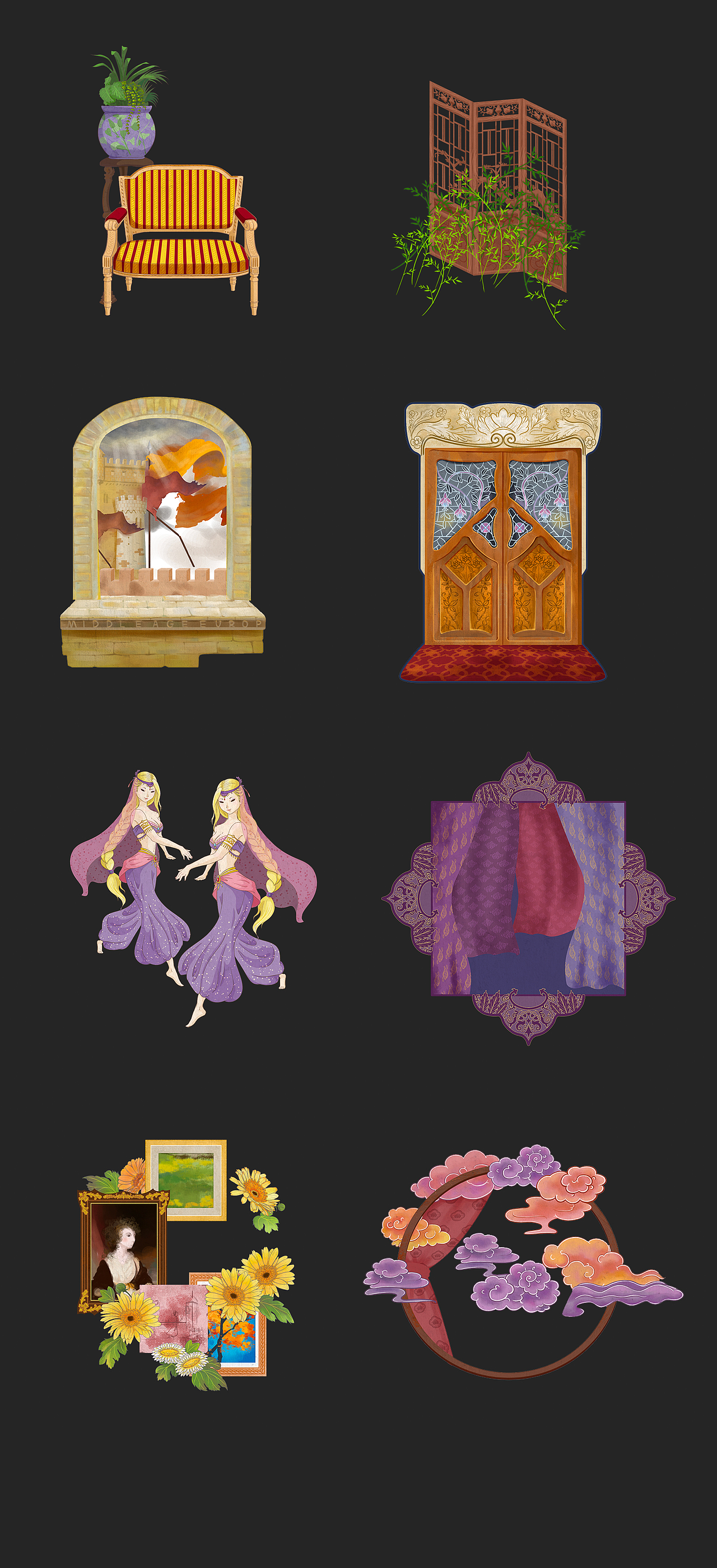 yan草世界史 科普插画（图ZMTgzNzA3NDU2） - 商业插画 - 站酷设计师陈某咘原创素材 - 站酷ZCOOL