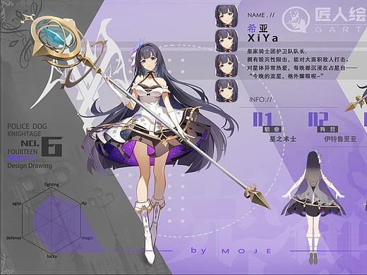 匠人绘研修作品 希亚 精一精二立绘