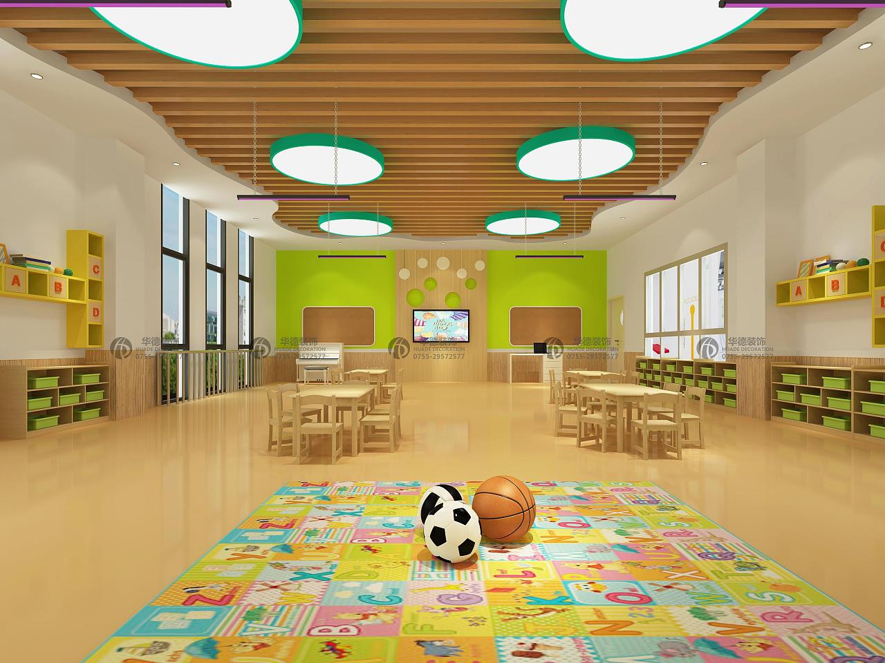 幼儿园大厅效果图 – 设计本装修效果图