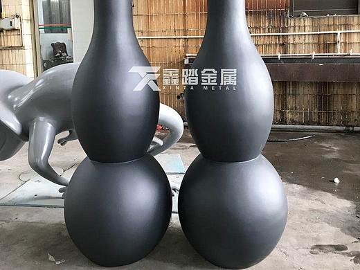 建筑屋顶葫芦造型不锈钢塔顶塔尖装饰雕塑