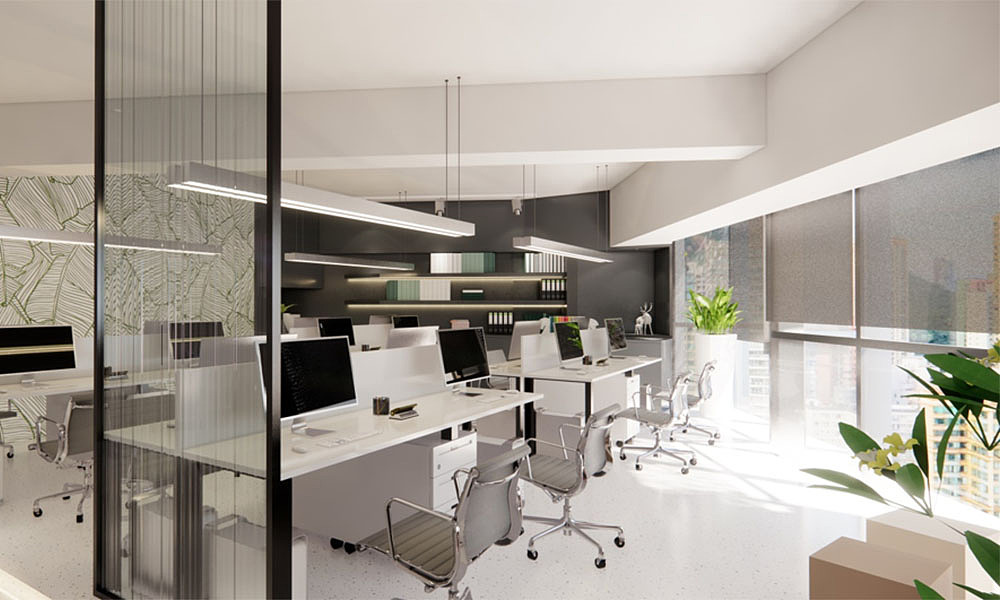 成都办公室设计|路桥公司办公室设计