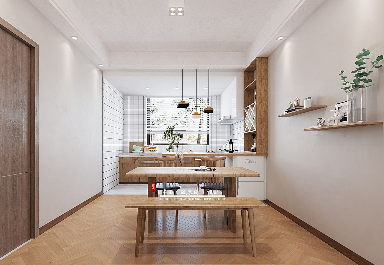 现代 原木色 日式 客餐厅 卧室（图ZMjU3MTM3MzIw） - 家装设计 - 站酷设计师墨石15655179986原创素材 - 站酷ZCOOL