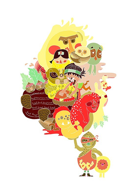 新年春节习俗插画绘（图ZMTI4MDI5ODg=） - 商业插画 - 站酷设计师昭元蛋白原创素材 - 站酷ZCOOL