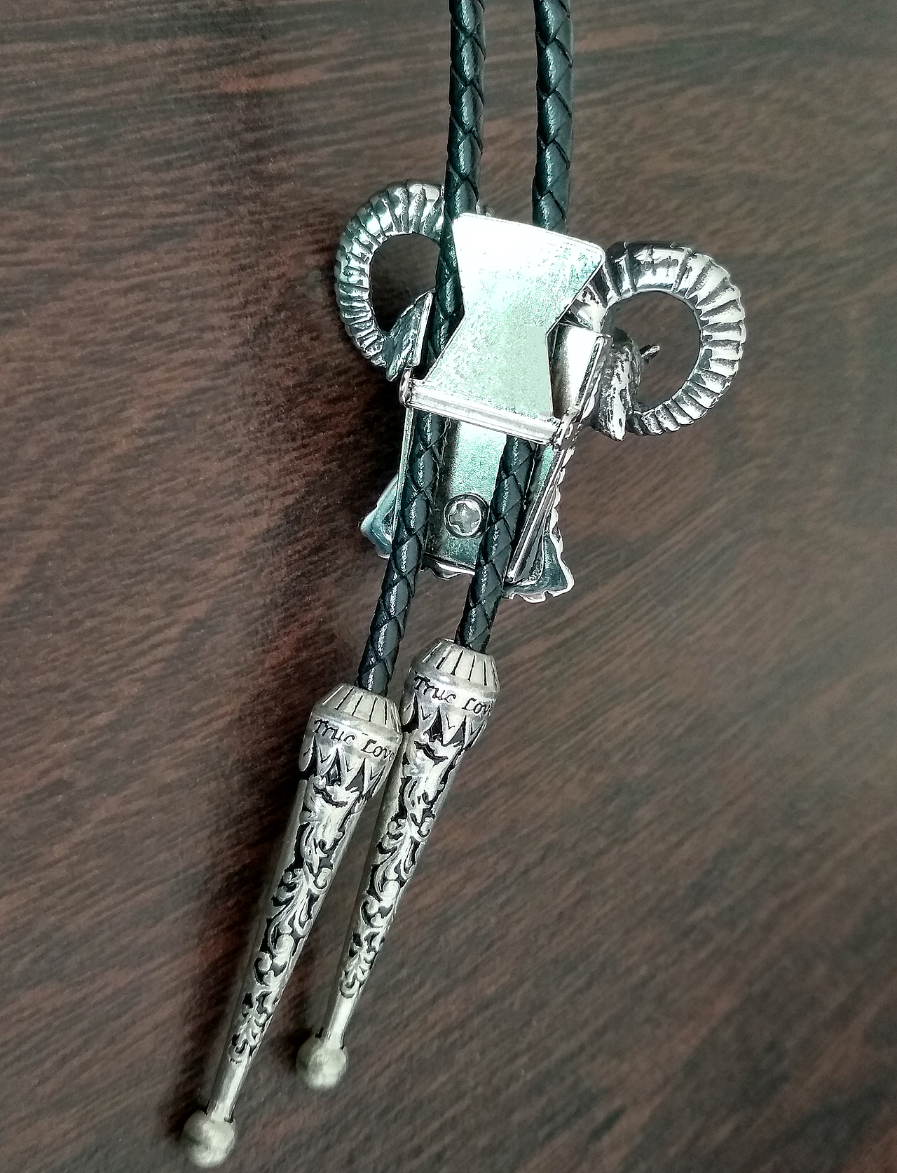 北美山羊头领饰男士波洛领带可调节bolo tie领头羊生肖