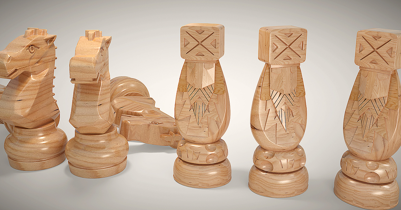 c4d创意国际象棋