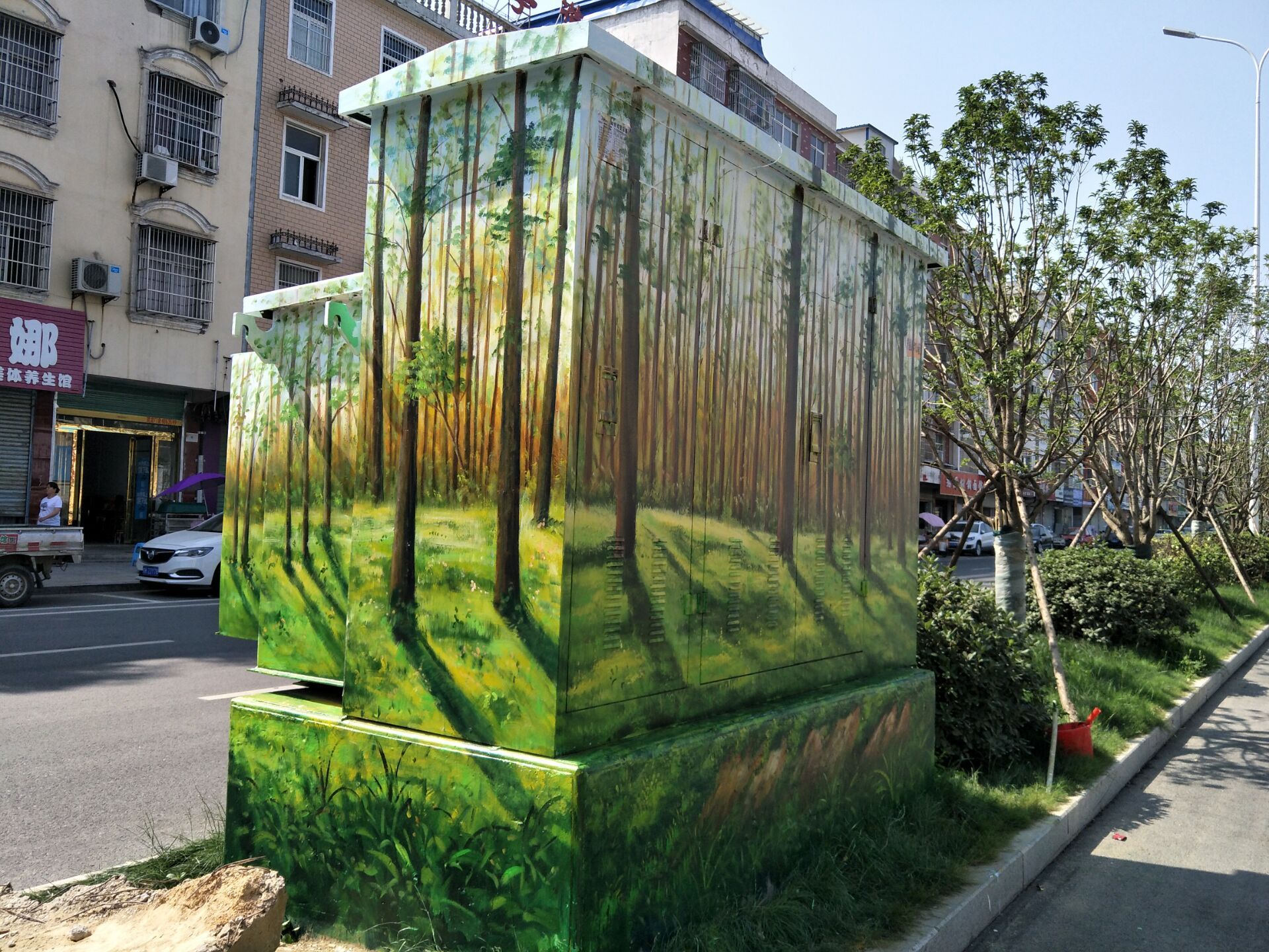 阜阳界首市——富强路变电箱彩绘