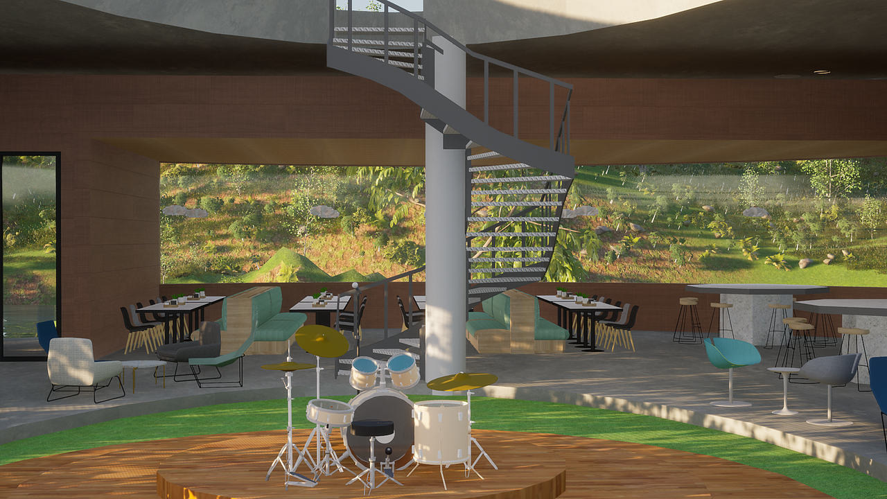 建筑设计 | 岛心咖啡馆