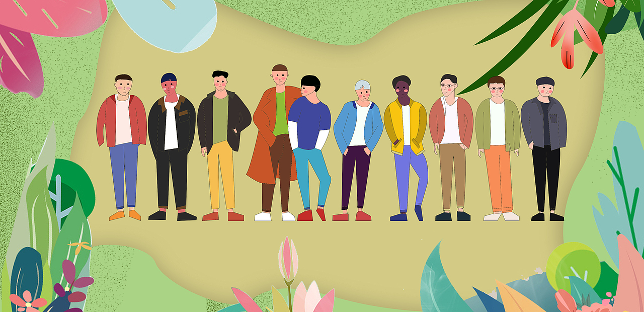 扁平插画人物（图ZMjc1NDc0NDQ0） - 创作习作 - 站酷设计师小培培啊原创素材 - 站酷ZCOOL