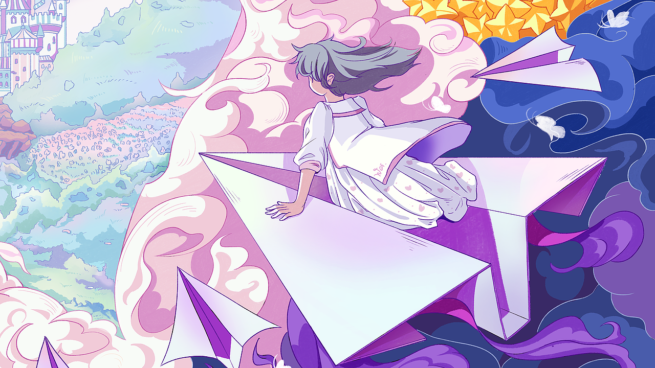 心相印_梦游云端（图ZMzM2NjIxNzQw） - 商业插画 - 站酷设计师微波波啦原创素材 - 站酷ZCOOL