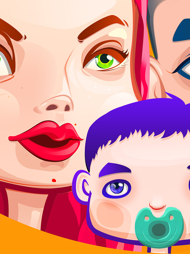 阳嘎子一家（图ZMjA4ODk4NTAw） - 创作习作 - 站酷设计师YOLO_Roxy原创素材 - 站酷ZCOOL