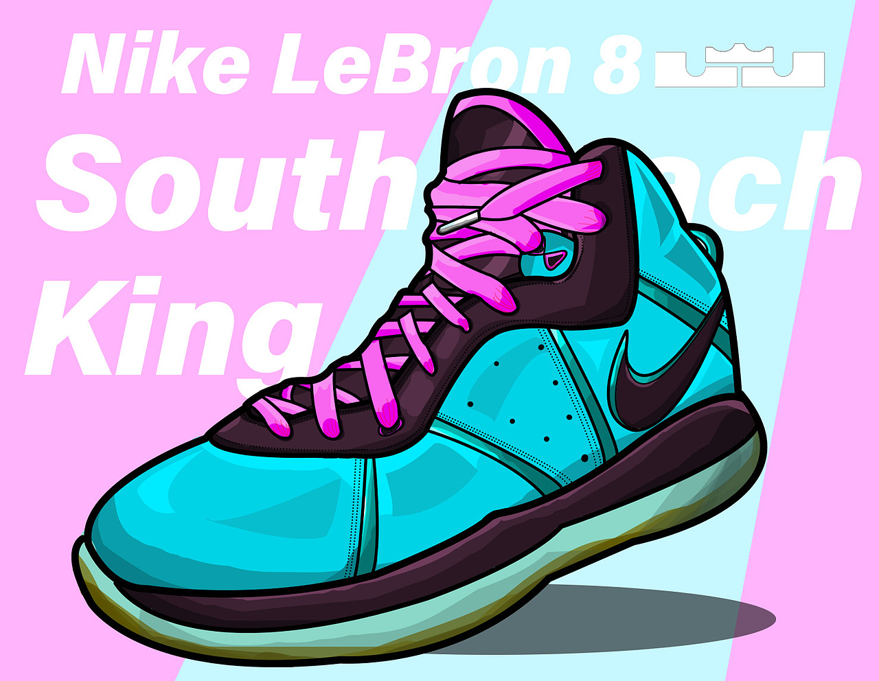 一些球鞋插画的练习.