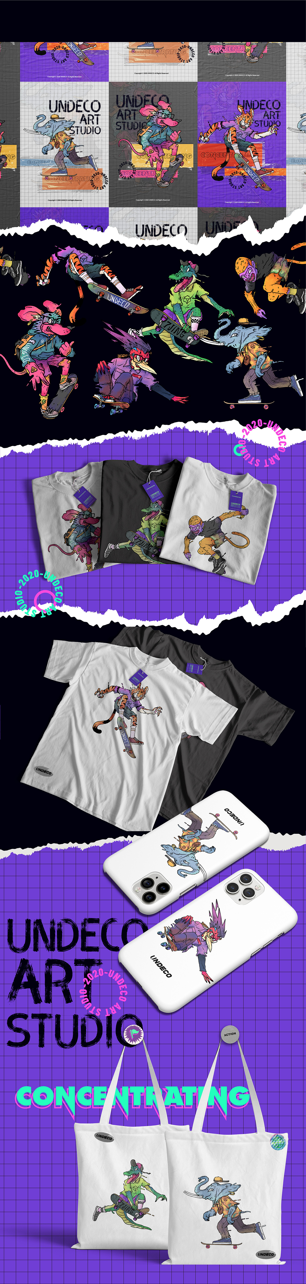 秘境集结（图ZMjIwNjI5NDEy） - 新锐潮流插画 - 站酷设计师UNDECO莫非艺术原创素材 - 站酷ZCOOL