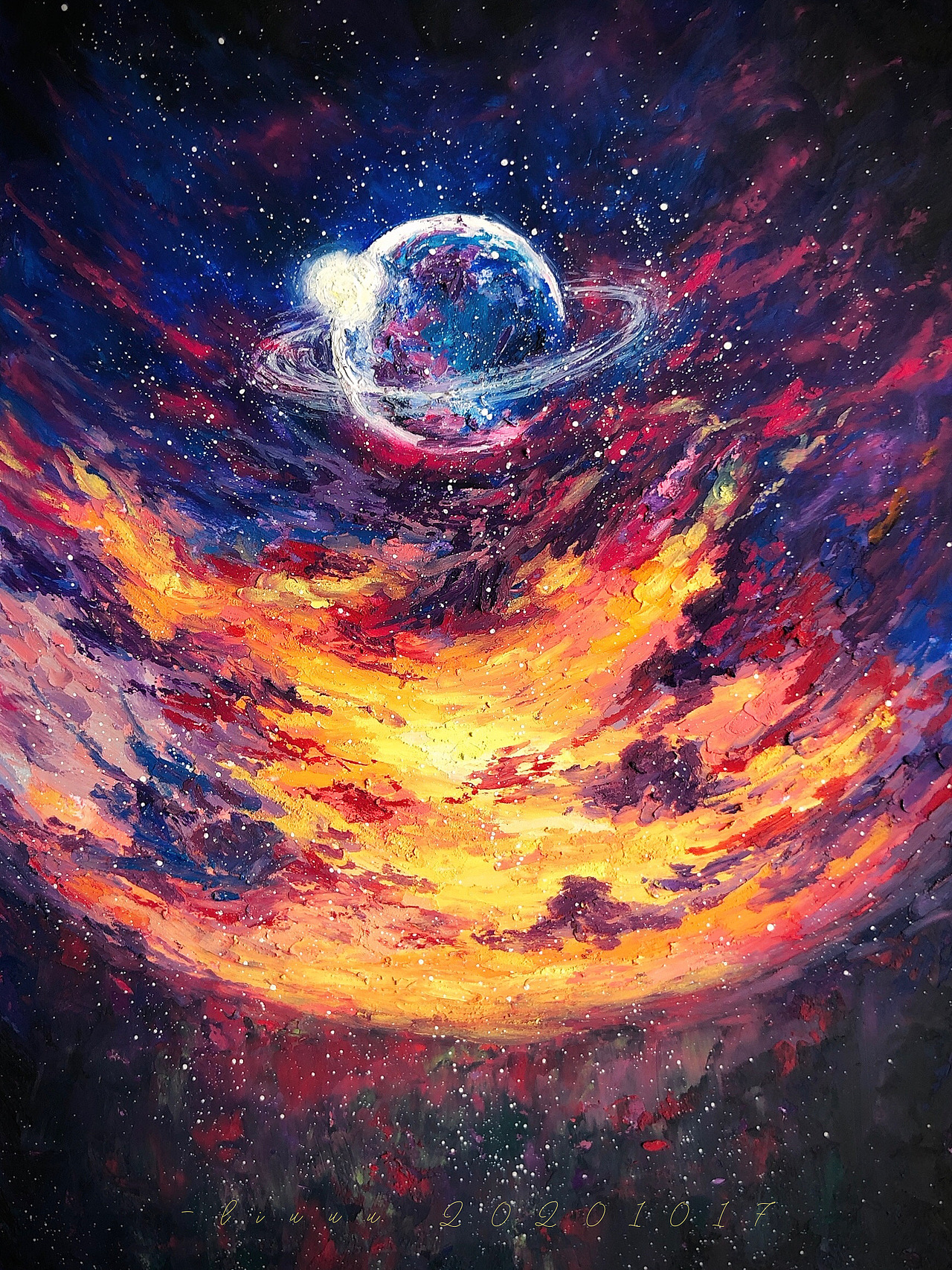 油画棒/坠入星空系列