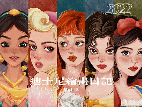 系列迪士尼人物｜用我自己的风格🌷（个人主页-ZNTk1MjYwMzY=） - 艺术插画 - 站酷设计师阿莹同学Aing原创素材 - 站酷ZCOOL