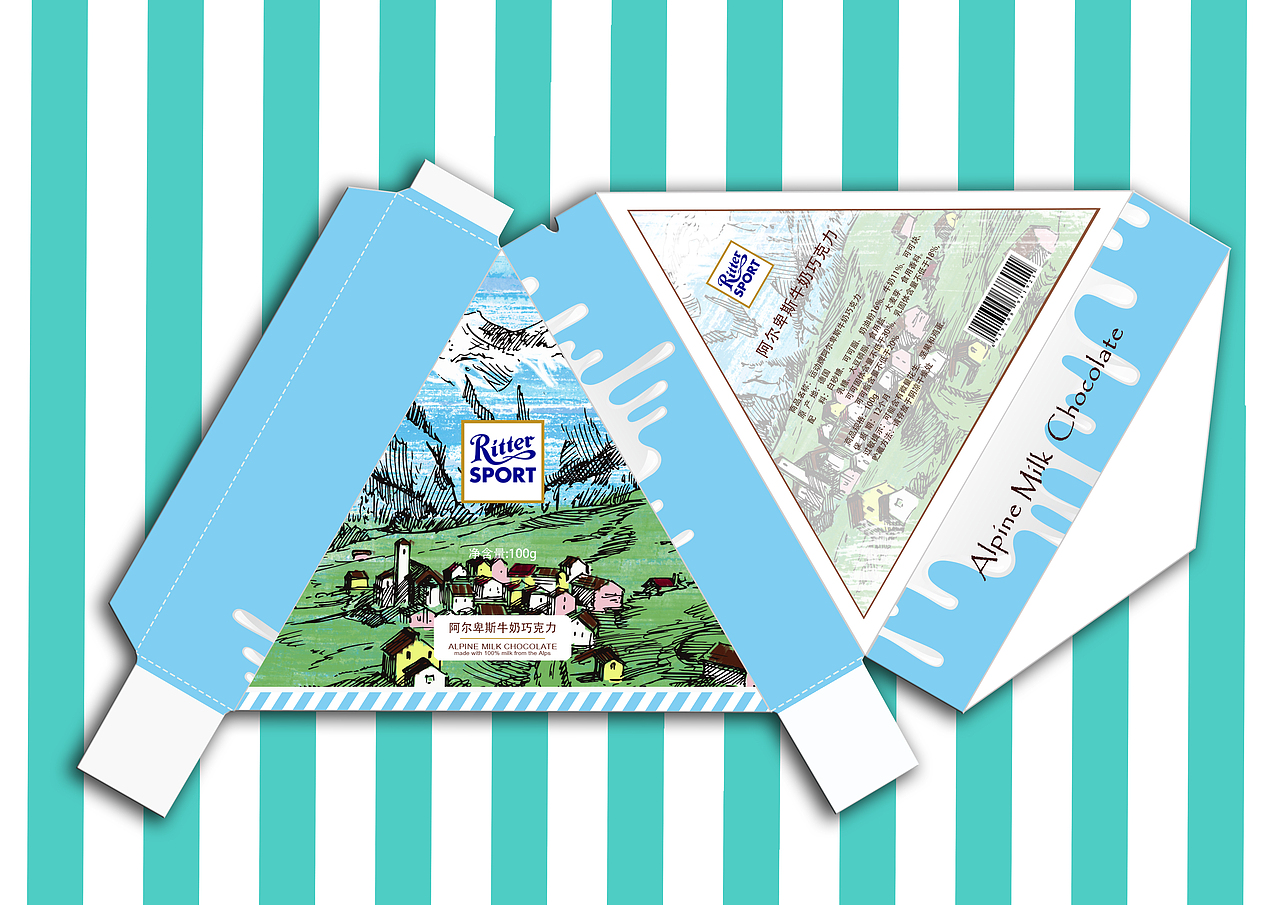 < 阿尔卑斯牛奶巧克力 >