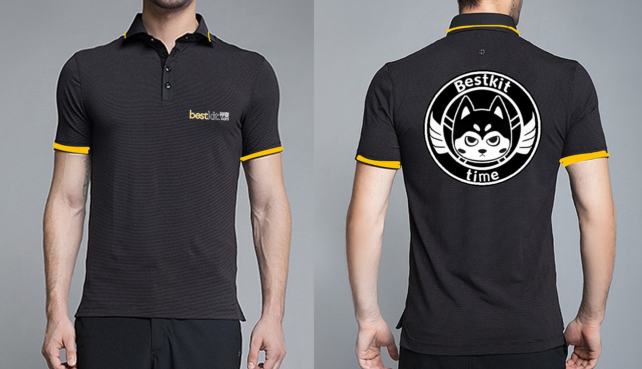 bestkit现场服装设计,Polo T,装饰袖定制和细节定制,修身款