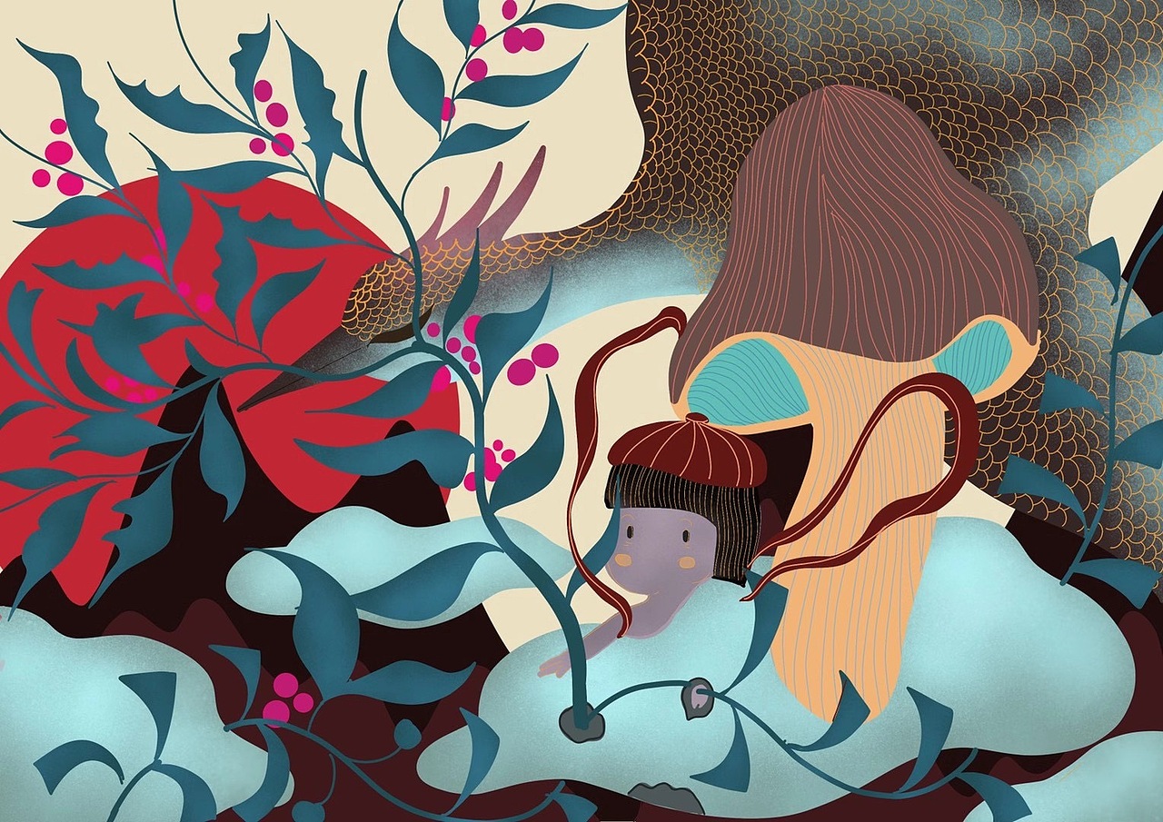 自由生长（图ZMjQ2ODM5MjQ0） - 艺术插画 - 站酷设计师夫野艺术中心原创素材 - 站酷ZCOOL