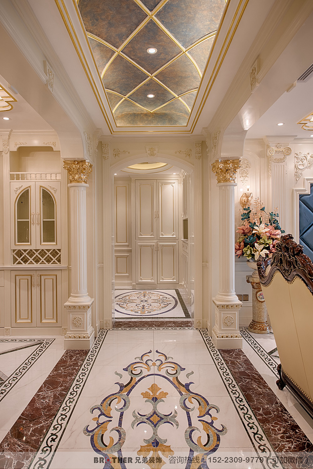 融创白象街装修,渝中兄弟装饰法式风格样板间设计作品